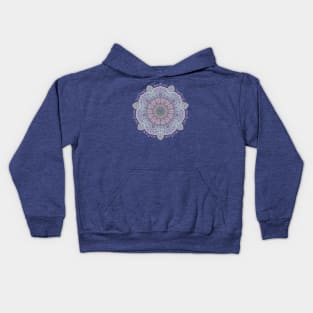 Pink Purple and Blue Mandala Kids Hoodie